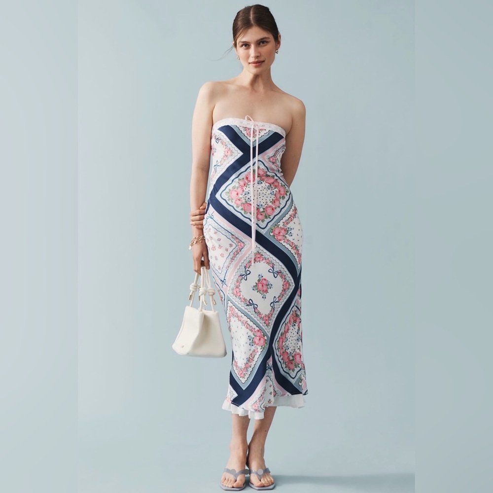 For Love & Lemons Daisy Mae Strapless Midi Slip